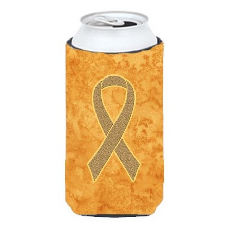 CAROLINES TREASURES Carolines Treasures AN1219TBC Peach Ribbon for Uterine Cancer Awareness Tall Boy bottle sleeve Hugger  22 To 24 Oz. AN1219TBC